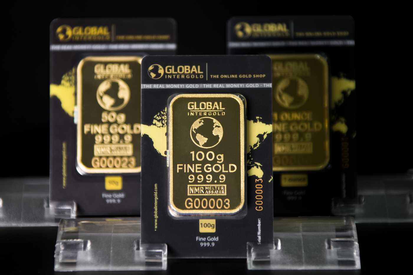 100g Intergold investment gold bars